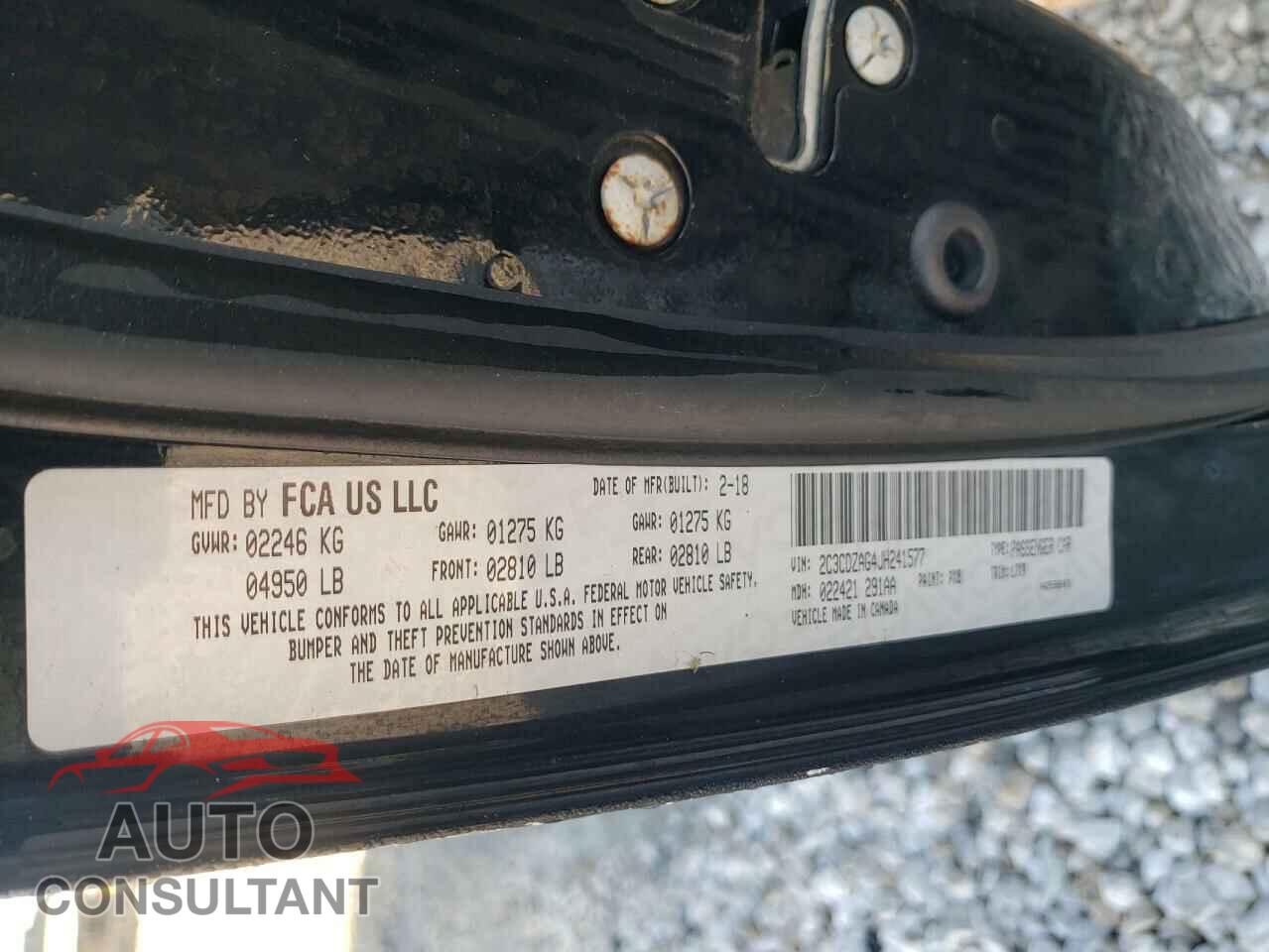 DODGE CHALLENGER 2018 - 2C3CDZAG4JH241577