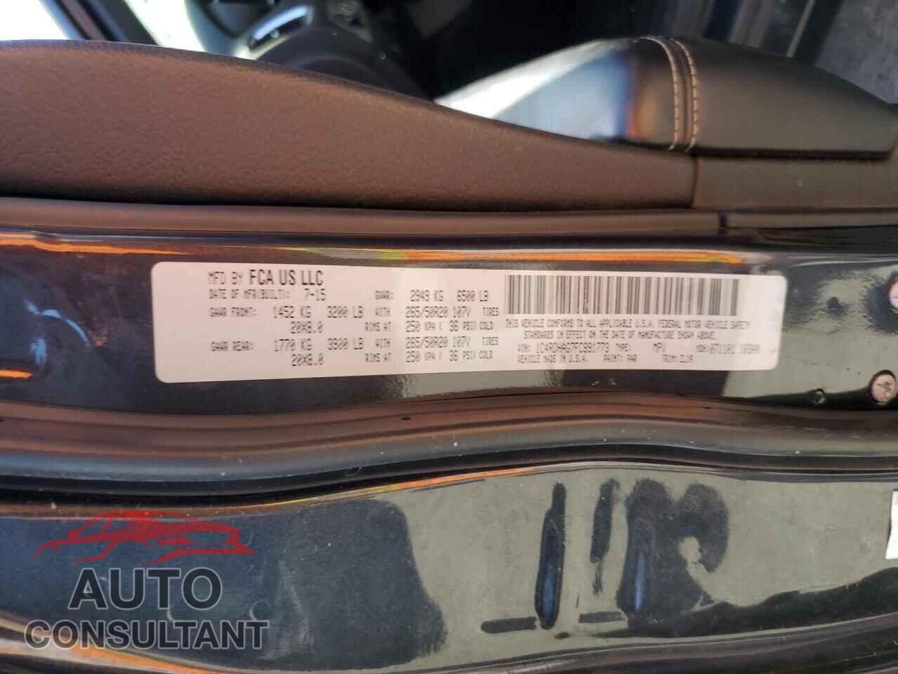 DODGE DURANGO 2015 - 1C4RDHAG7FC891773