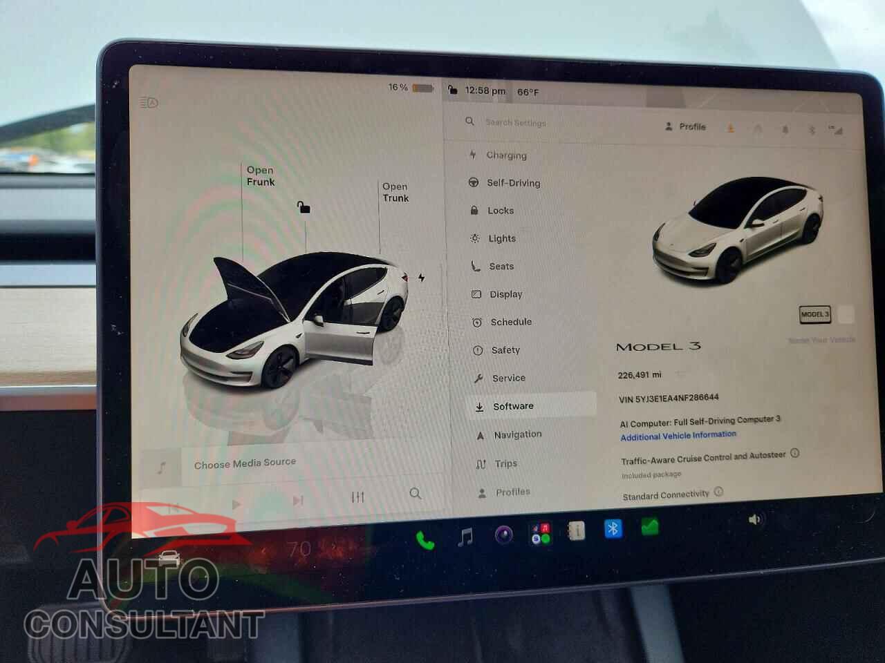 TESLA MODEL 3 2022 - 5YJ3E1EA4NF286644