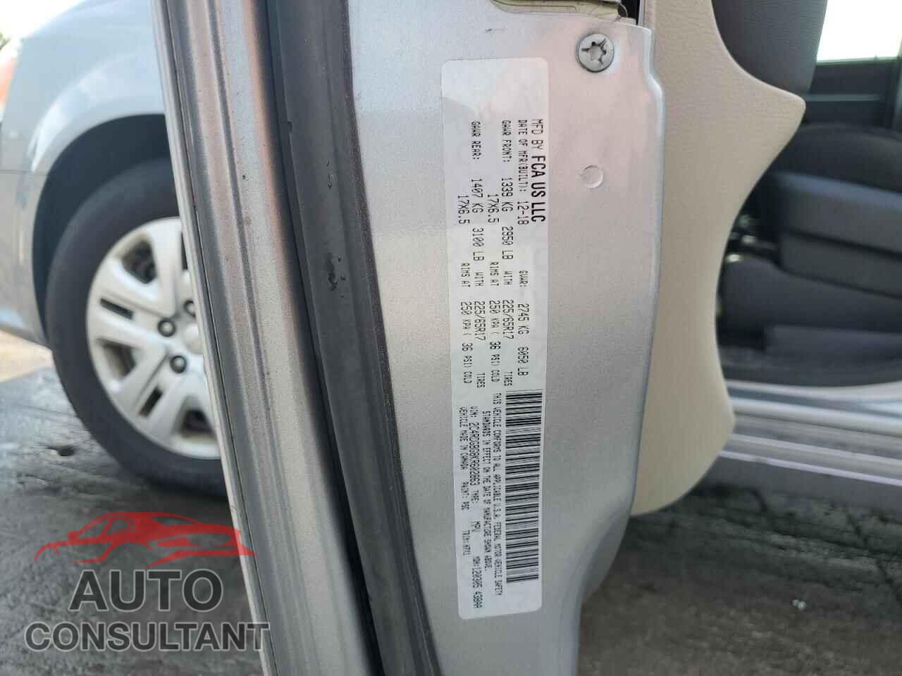 DODGE CARAVAN 2019 - 2C4RDGBG8KR602863