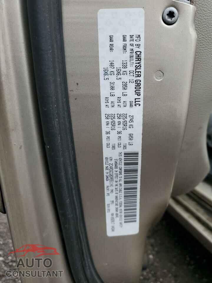 DODGE CARAVAN 2013 - 2C4RDGCG8DR551141