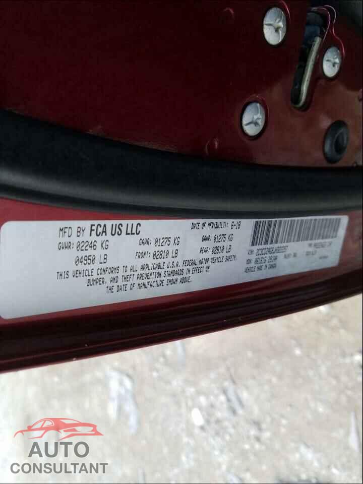 DODGE CHALLENGER 2018 - 2C3CDZAG9JH322297