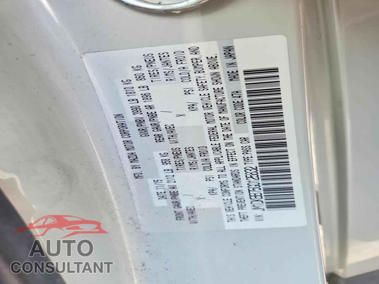MAZDA CX-3 2016 - JM1DKBB75G0125832