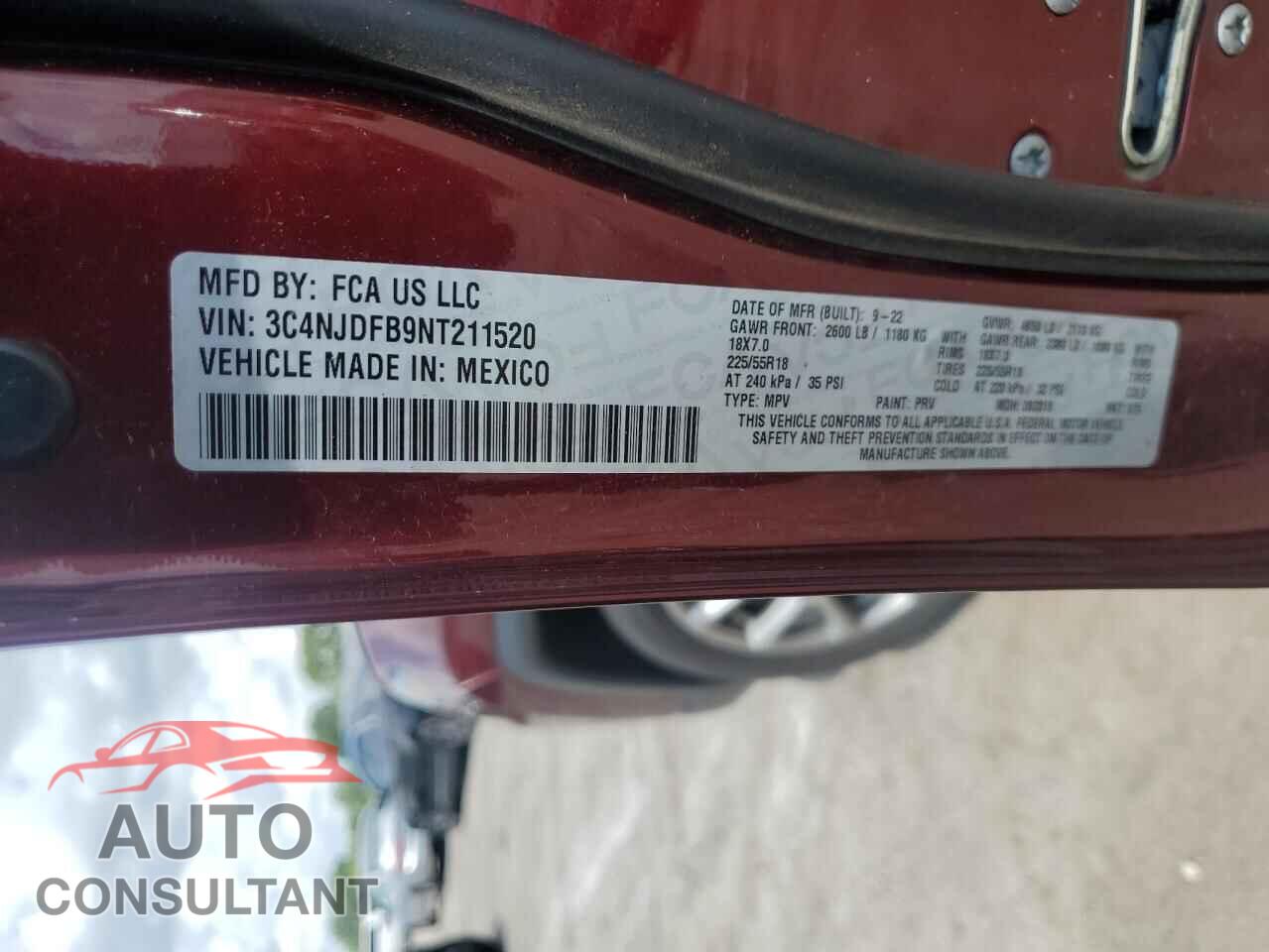 JEEP COMPASS 2022 - 3C4NJDFB9NT211520