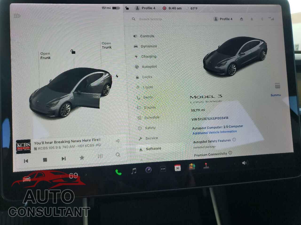 TESLA MODEL 3 2018 - 5YJ3E1EA3JF003418