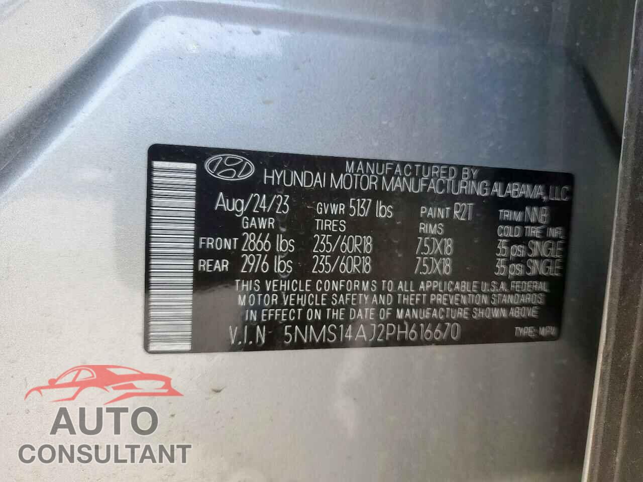 HYUNDAI SANTA FE 2023 - 5NMS14AJ2PH616670