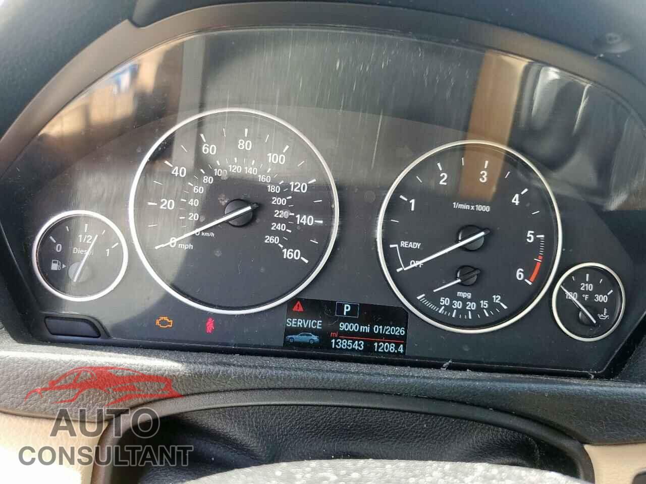 BMW 3 SERIES 2014 - WBA3D3C57EF099105