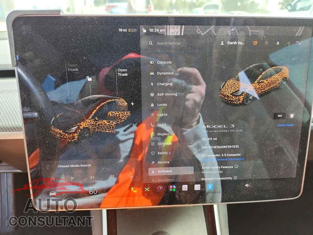 TESLA MODEL 3 2019 - 5YJ3E1EA0KF297233