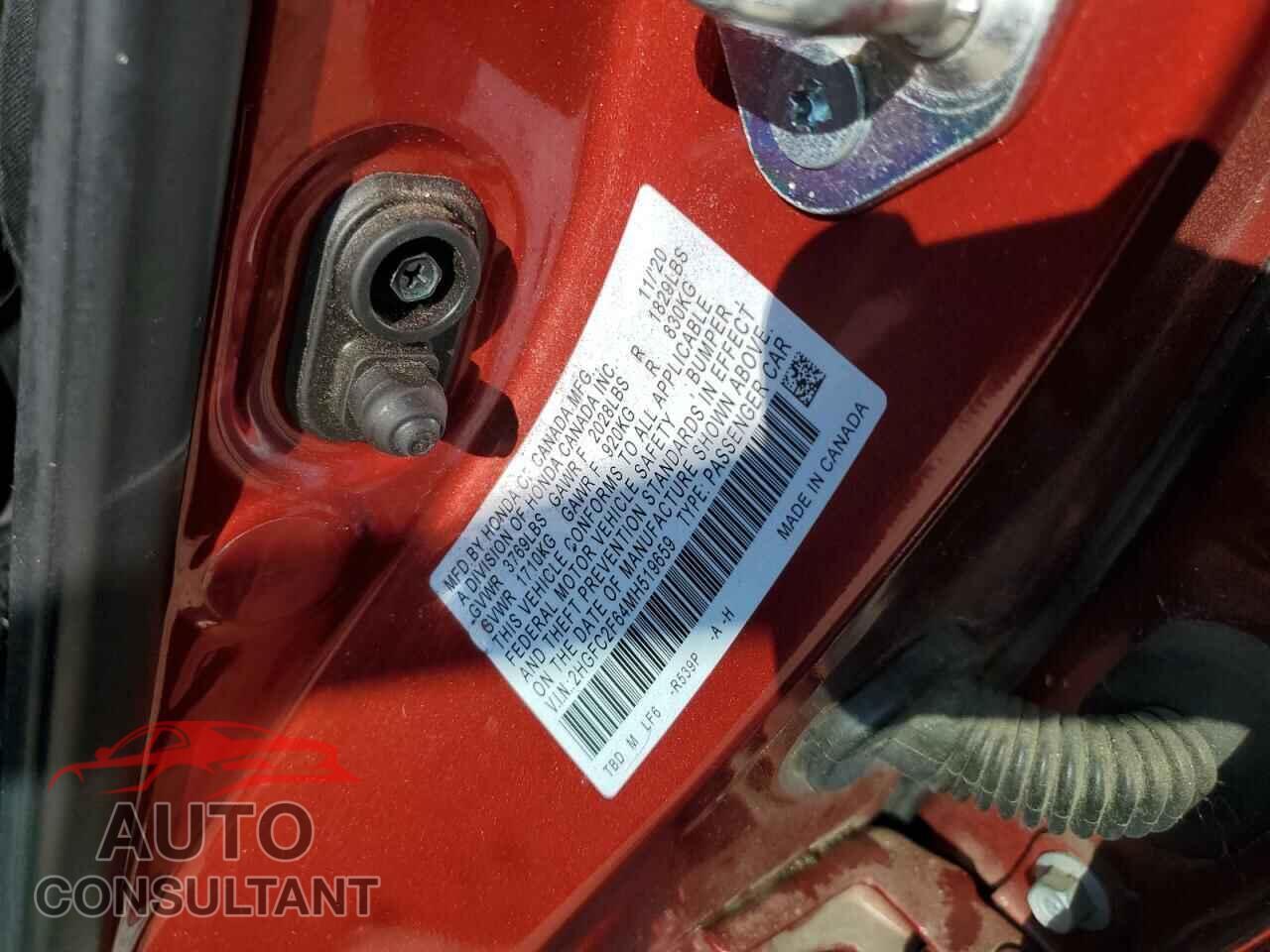HONDA CIVIC 2021 - 2HGFC2F64MH519659