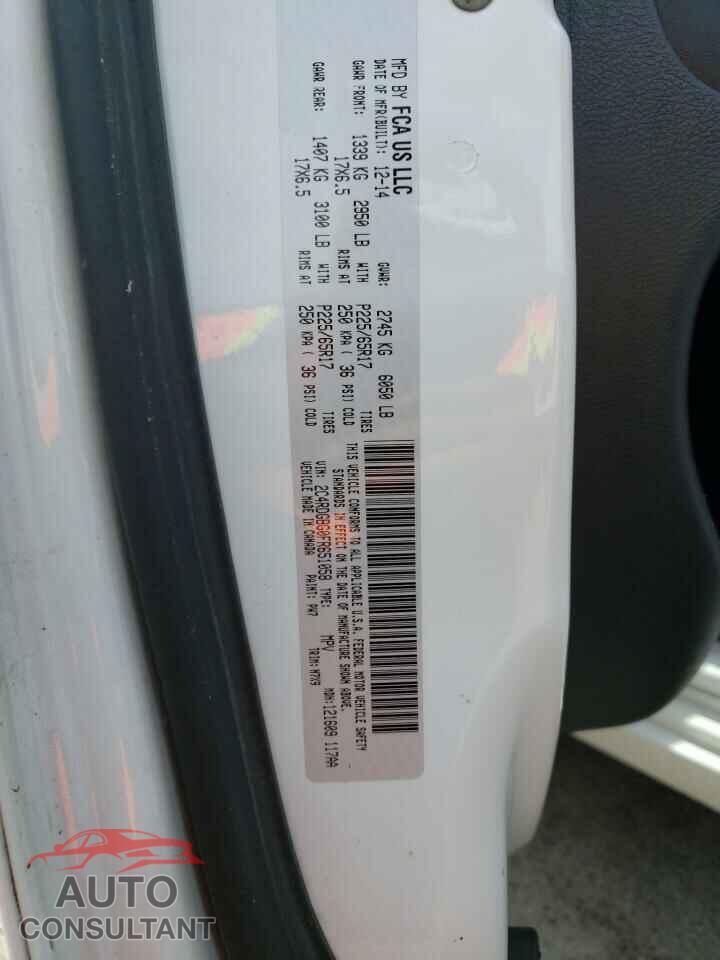 DODGE CARAVAN 2015 - 2C4RDGBG0FR651058