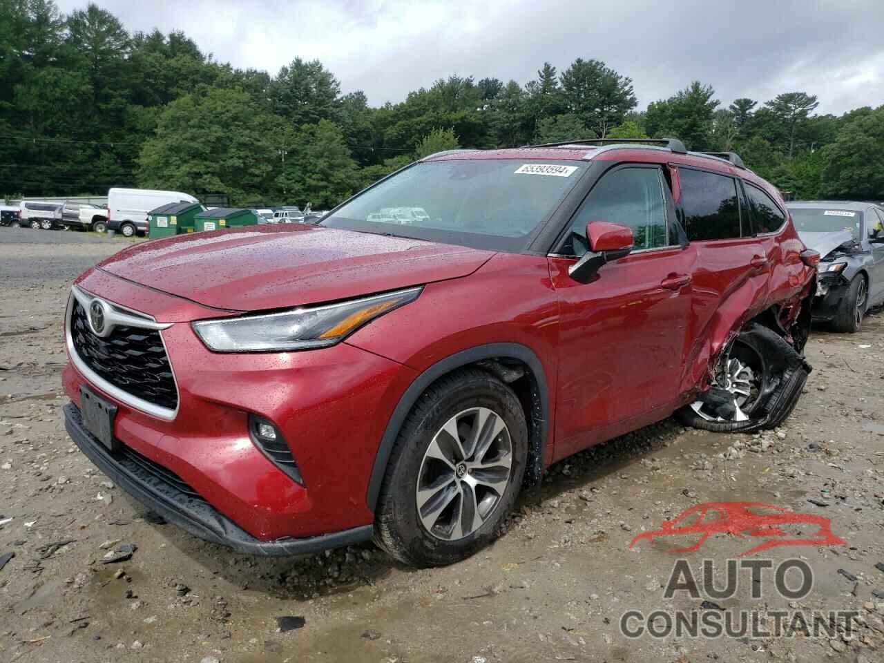 TOYOTA HIGHLANDER 2021 - 5TDGZRBH6MS057589