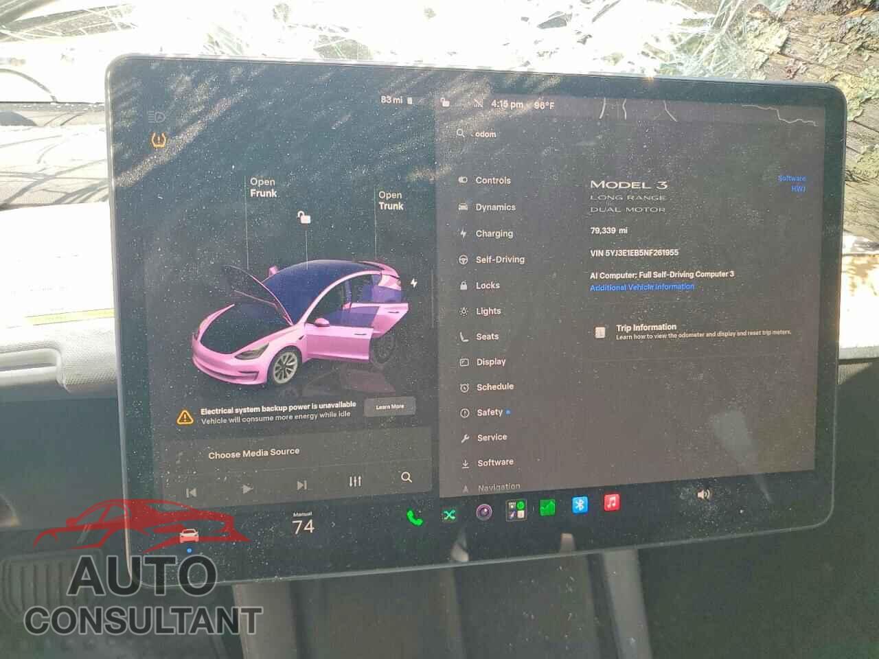 TESLA MODEL 3 2022 - 5YJ3E1EB5NF261955