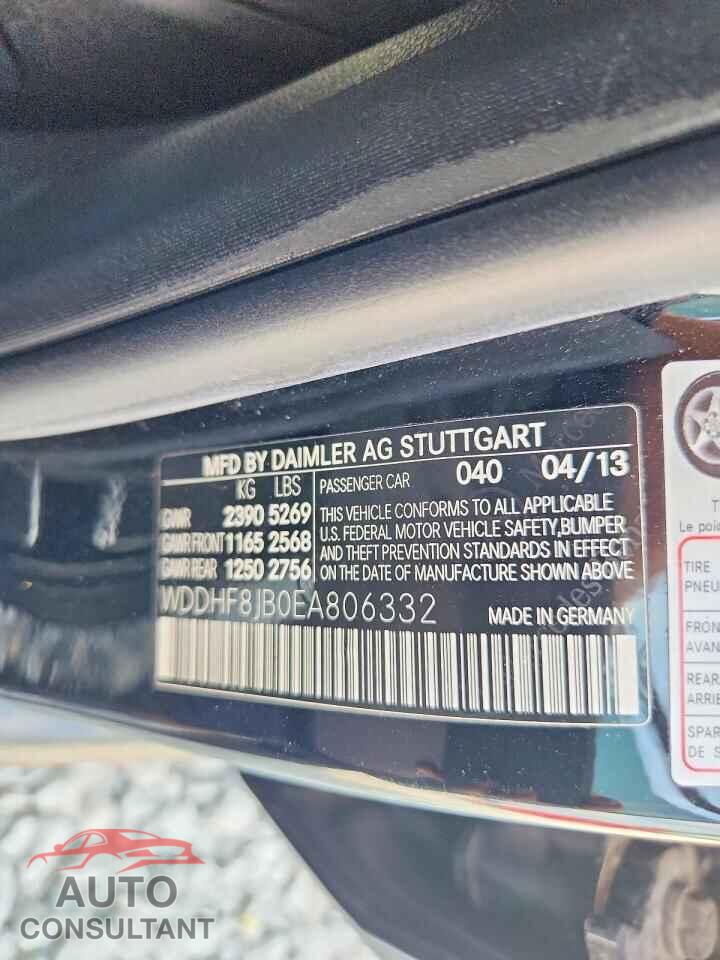 MERCEDES-BENZ E-CLASS 2014 - WDDHF8JB0EA806332