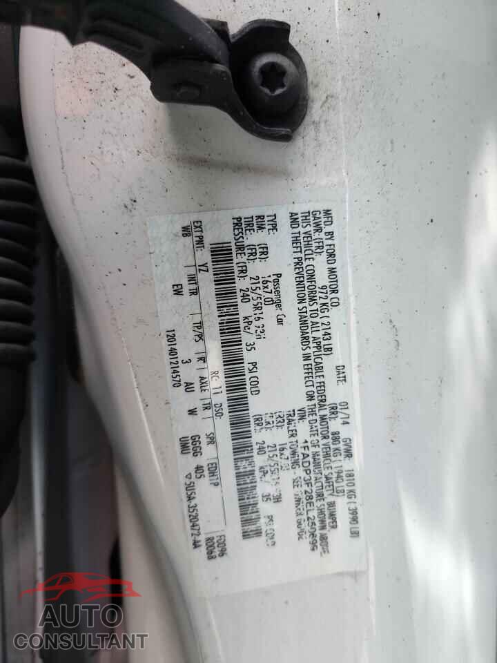 FORD FOCUS 2014 - 1FADP3F28EL250699