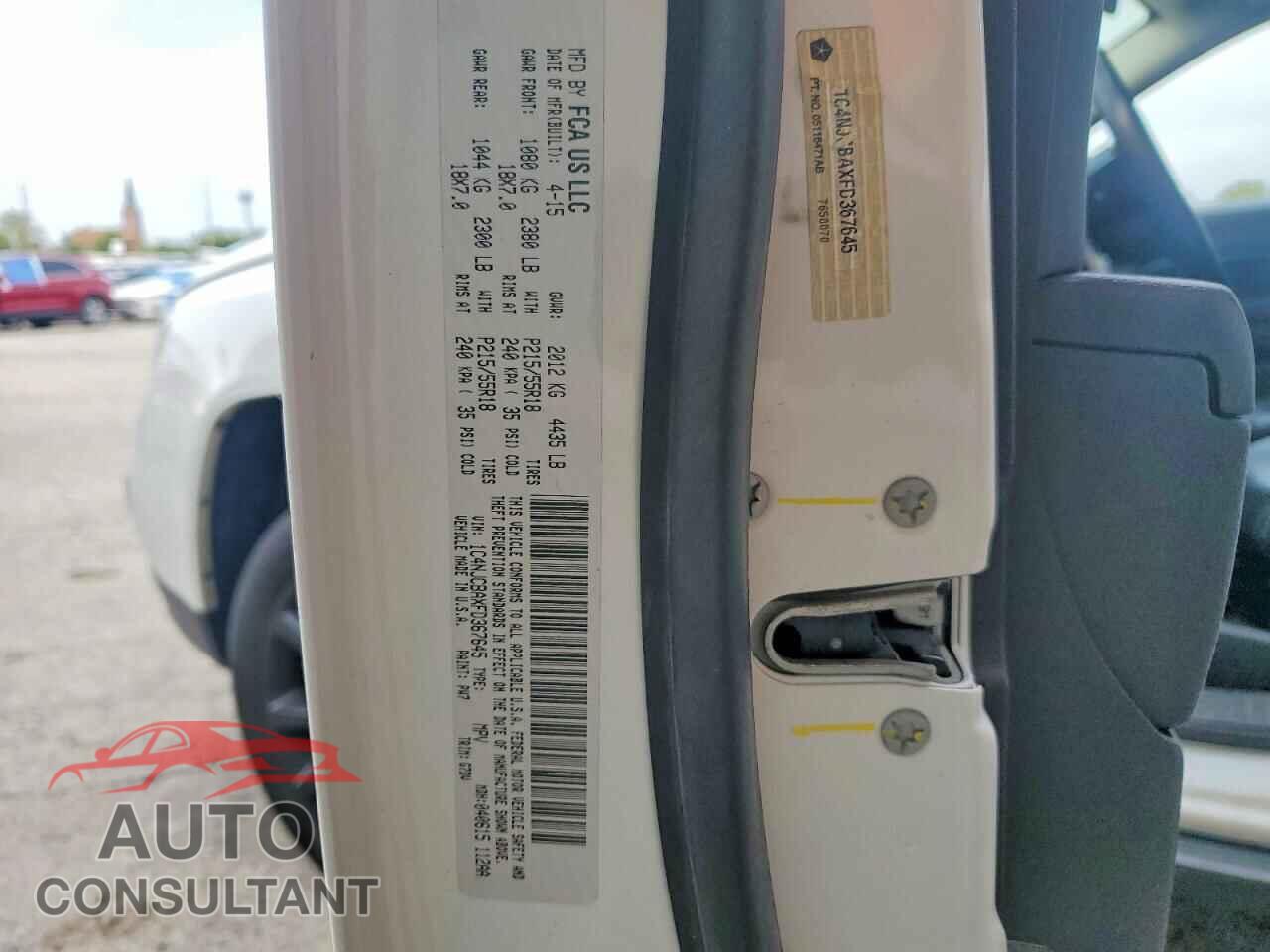 JEEP COMPASS 2015 - 1C4NJCBAXFD367645