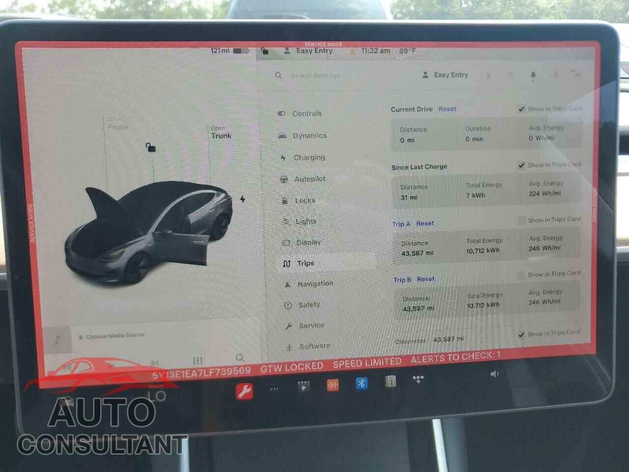 TESLA MODEL 3 2020 - 5YJ3E1EA7LF739569