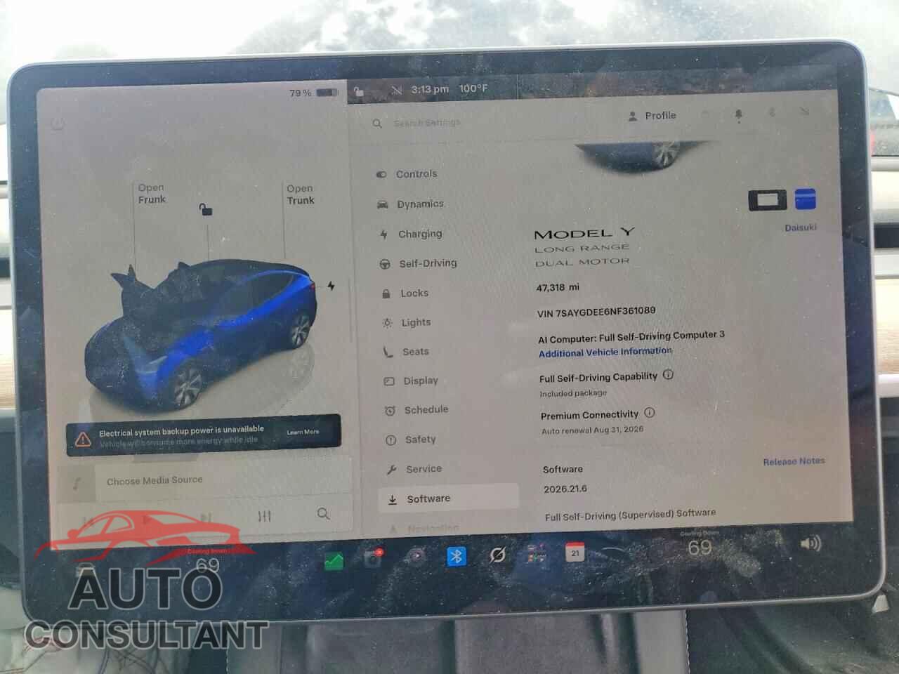 TESLA MODEL Y 2022 - 7SAYGDEE6NF361089