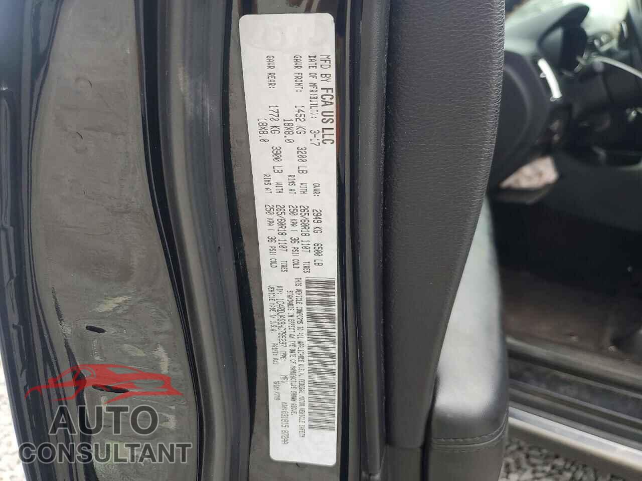 DODGE DURANGO 2017 - 1C4RDJAG9HC799297