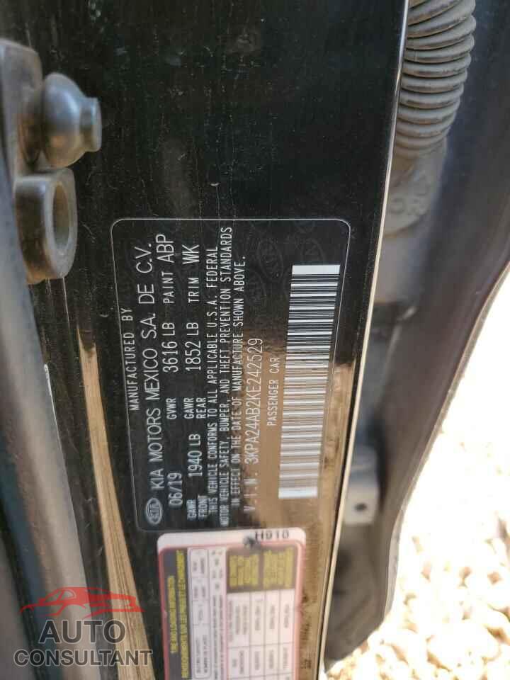 KIA RIO 2019 - 3KPA24AB2KE242529