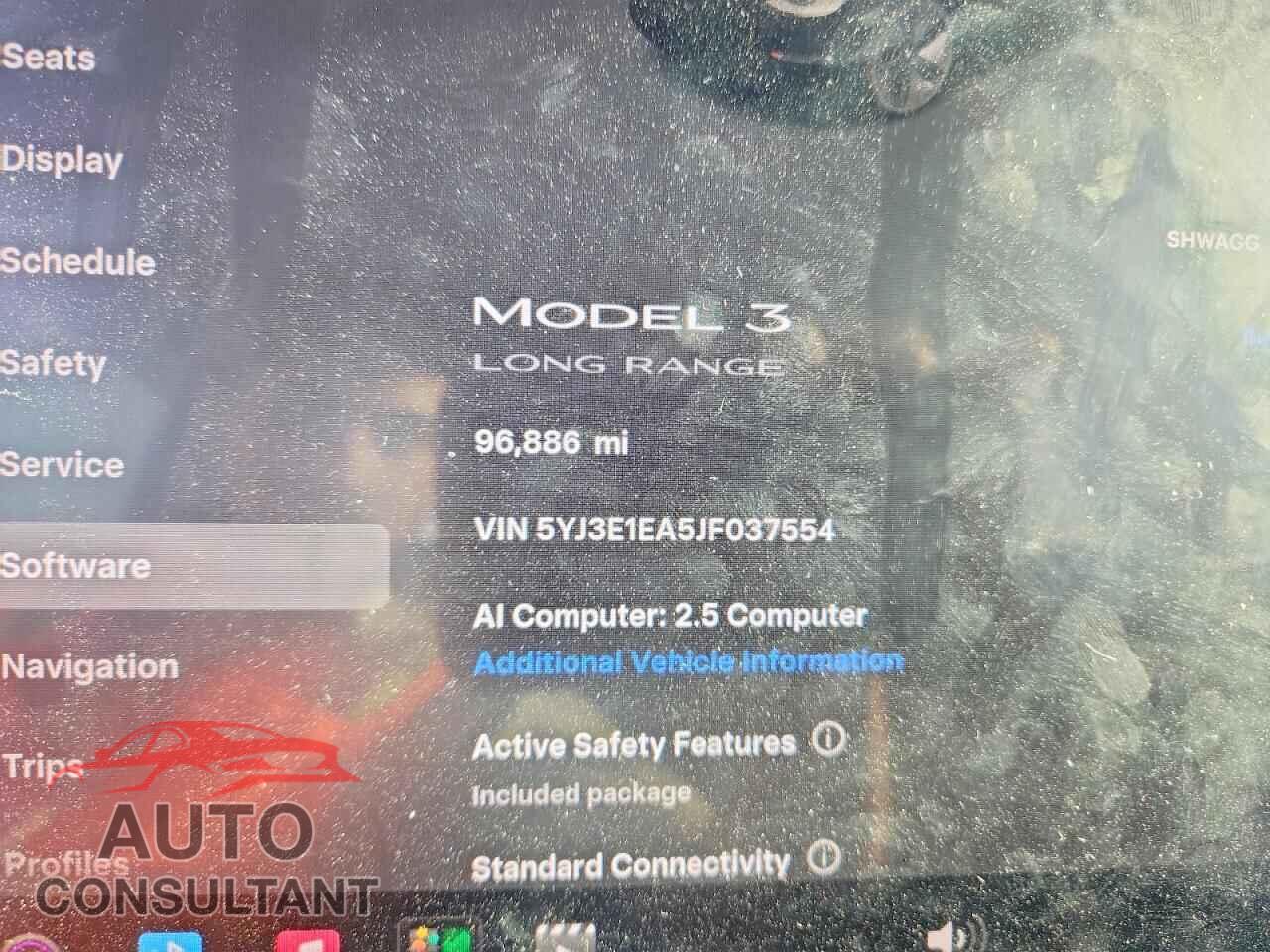 TESLA MODEL 3 2018 - 5YJ3E1EA5JF037554