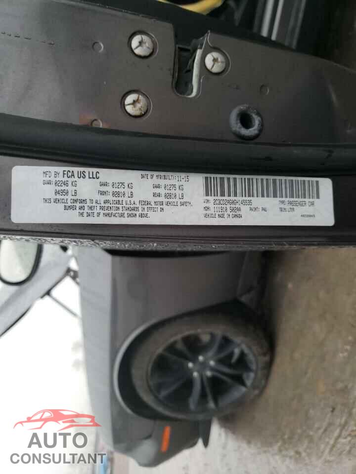 DODGE CHALLENGER 2016 - 2C3CDZAG0GH145535