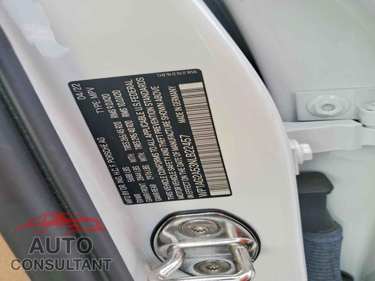 PORSCHE MACAN 2022 - WP1AG2A53NLB22457