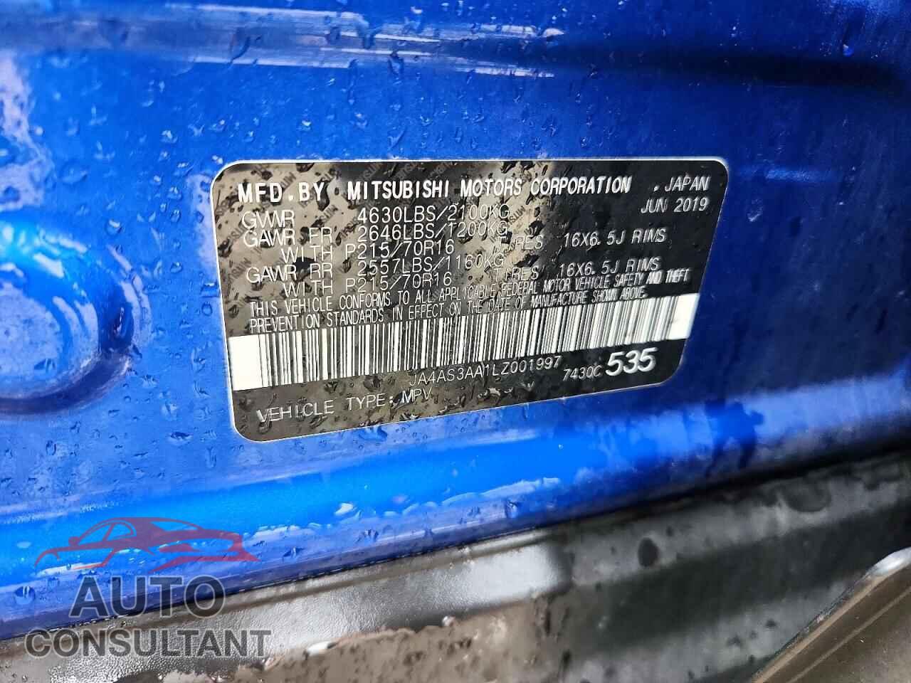 MITSUBISHI ECLIPSE 2020 - JA4AS3AA1LZ001997