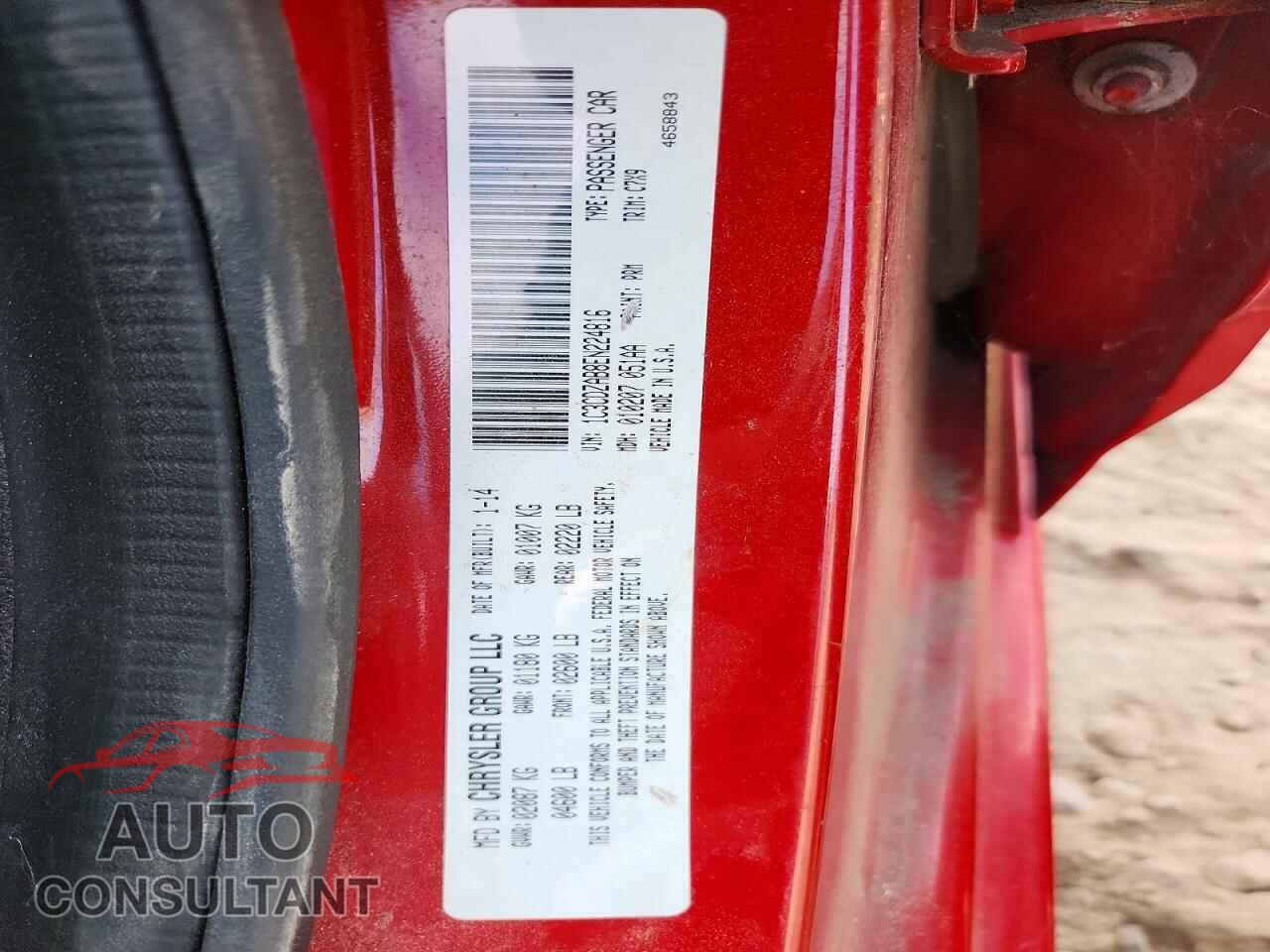 DODGE AVENGER 2014 - 1C3CDZAB8EN224816