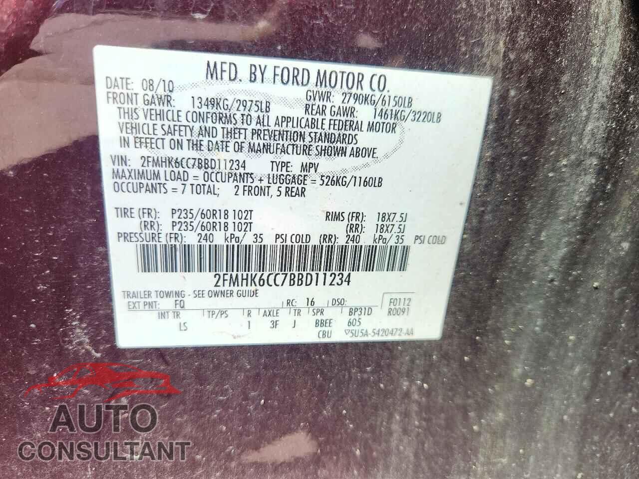 FORD FLEX 2011 - 2FMHK6CC7BBD11234