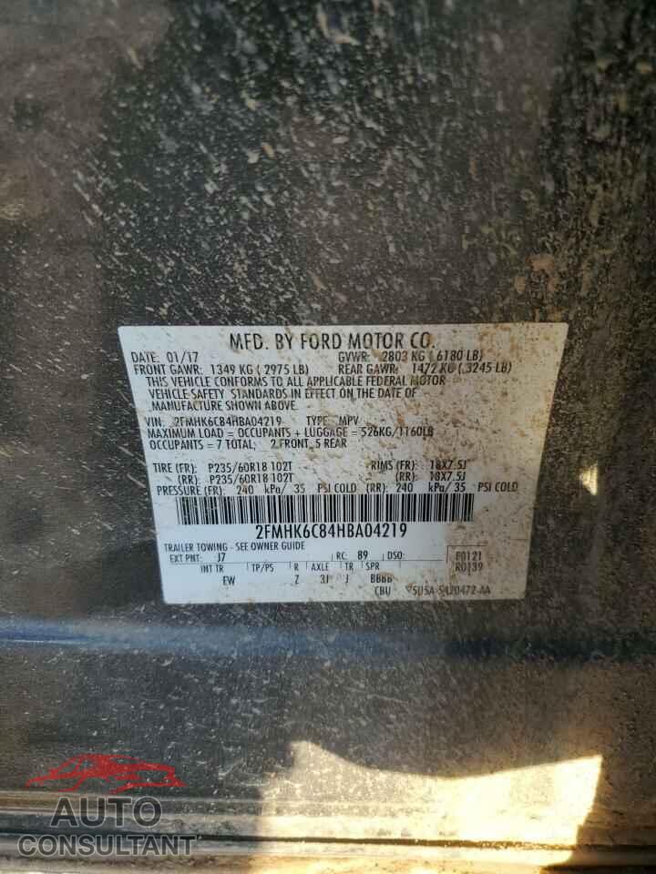 FORD FLEX 2017 - 2FMHK6C84HBA04219