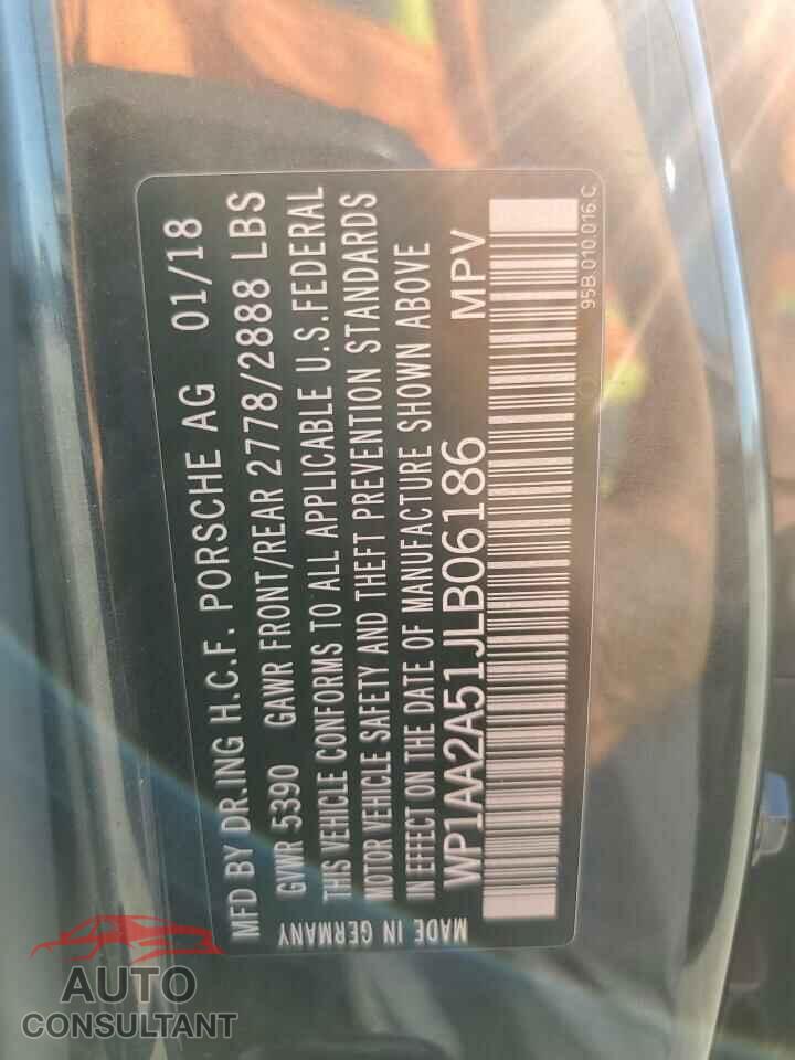 PORSCHE MACAN 2018 - WP1AA2A51JLB06186