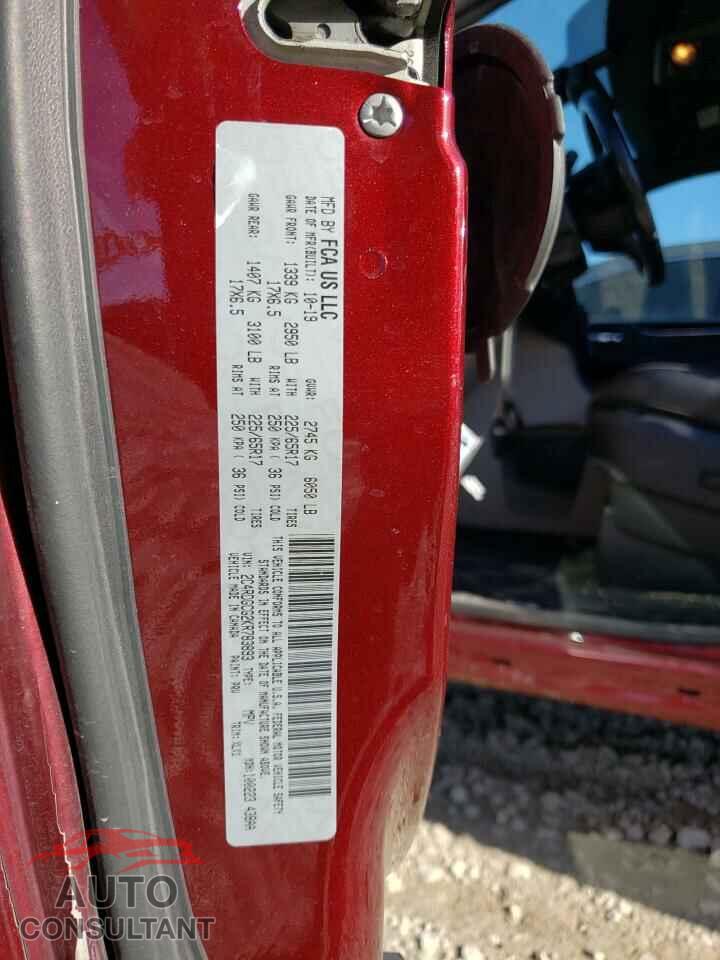 DODGE CARAVAN 2019 - 2C4RDGCG2KR783893