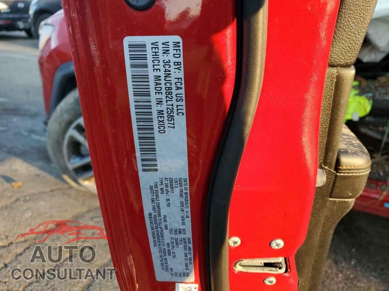 JEEP COMPASS 2020 - 3C4NJCBB2LT258577