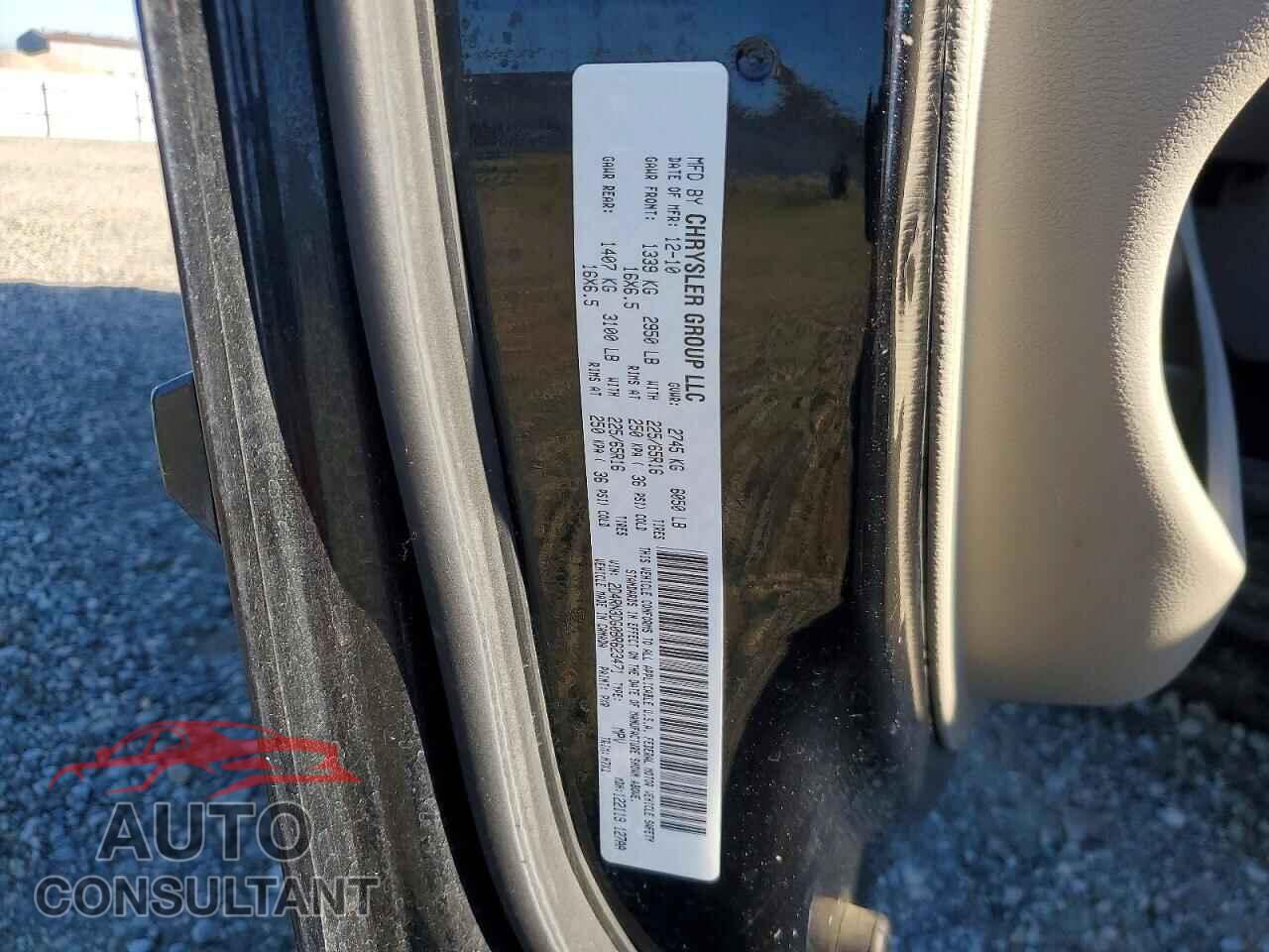 DODGE CARAVAN 2011 - 2D4RN3DG0BR623471