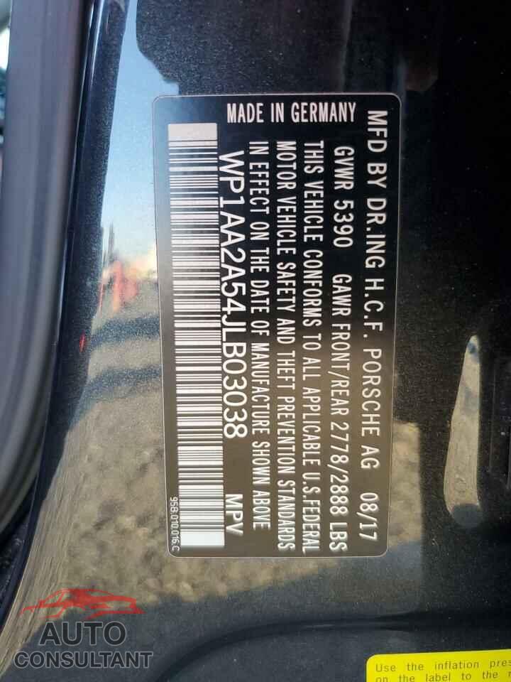 PORSCHE MACAN 2018 - WP1AA2A54JLB03038