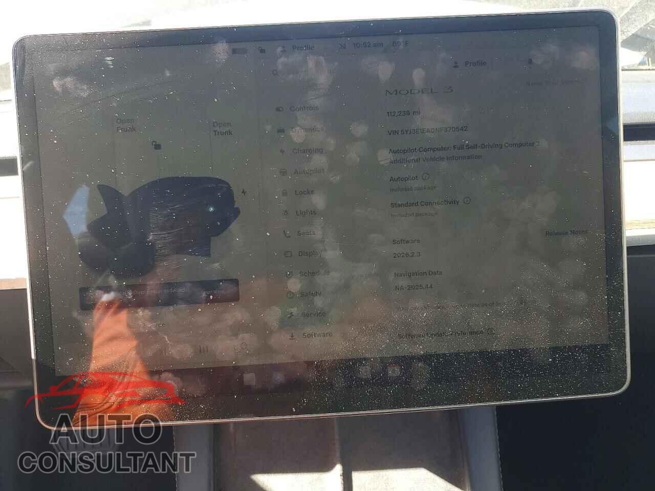 TESLA MODEL 3 2022 - 5YJ3E1EA0NF370542