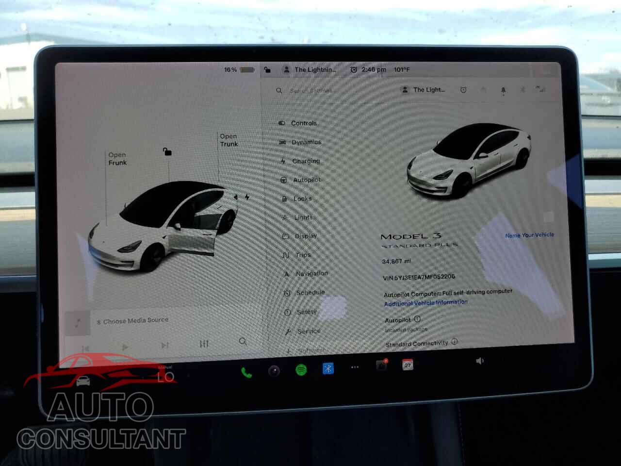 TESLA MODEL 3 2021 - 5YJ3E1EA7MF052206