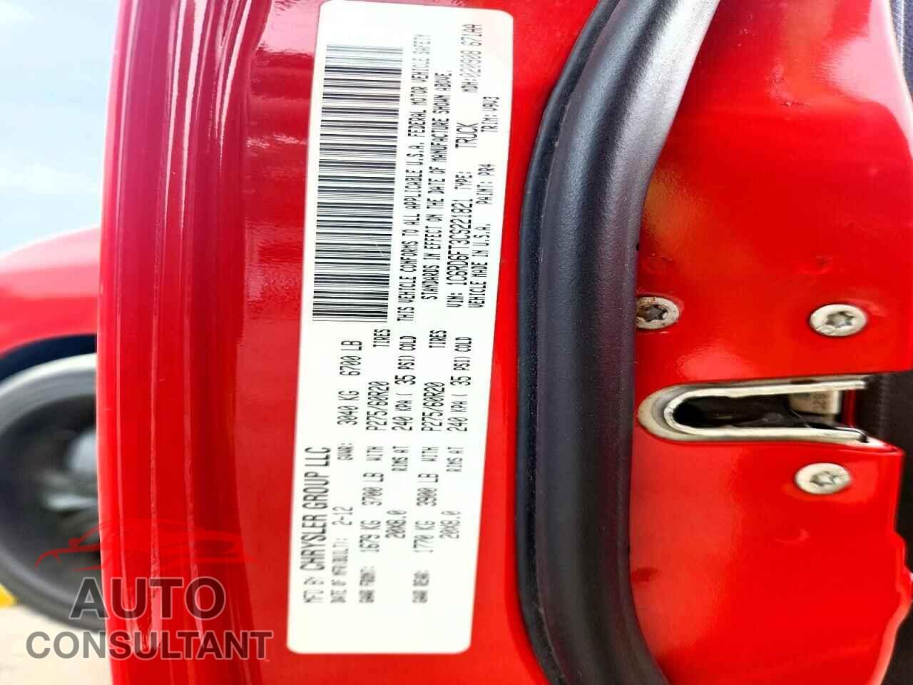 DODGE RAM 1500 2012 - 1C6RD6FT3CS221821