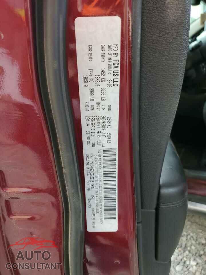 DODGE DURANGO 2017 - 1C4RDHAG3HC629235