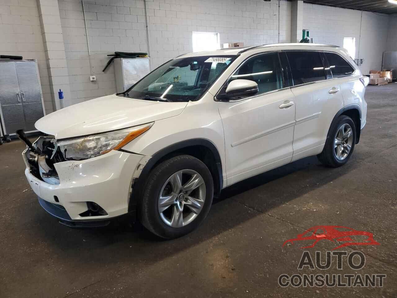 TOYOTA HIGHLANDER 2016 - 5TDDKRFH2GS353781
