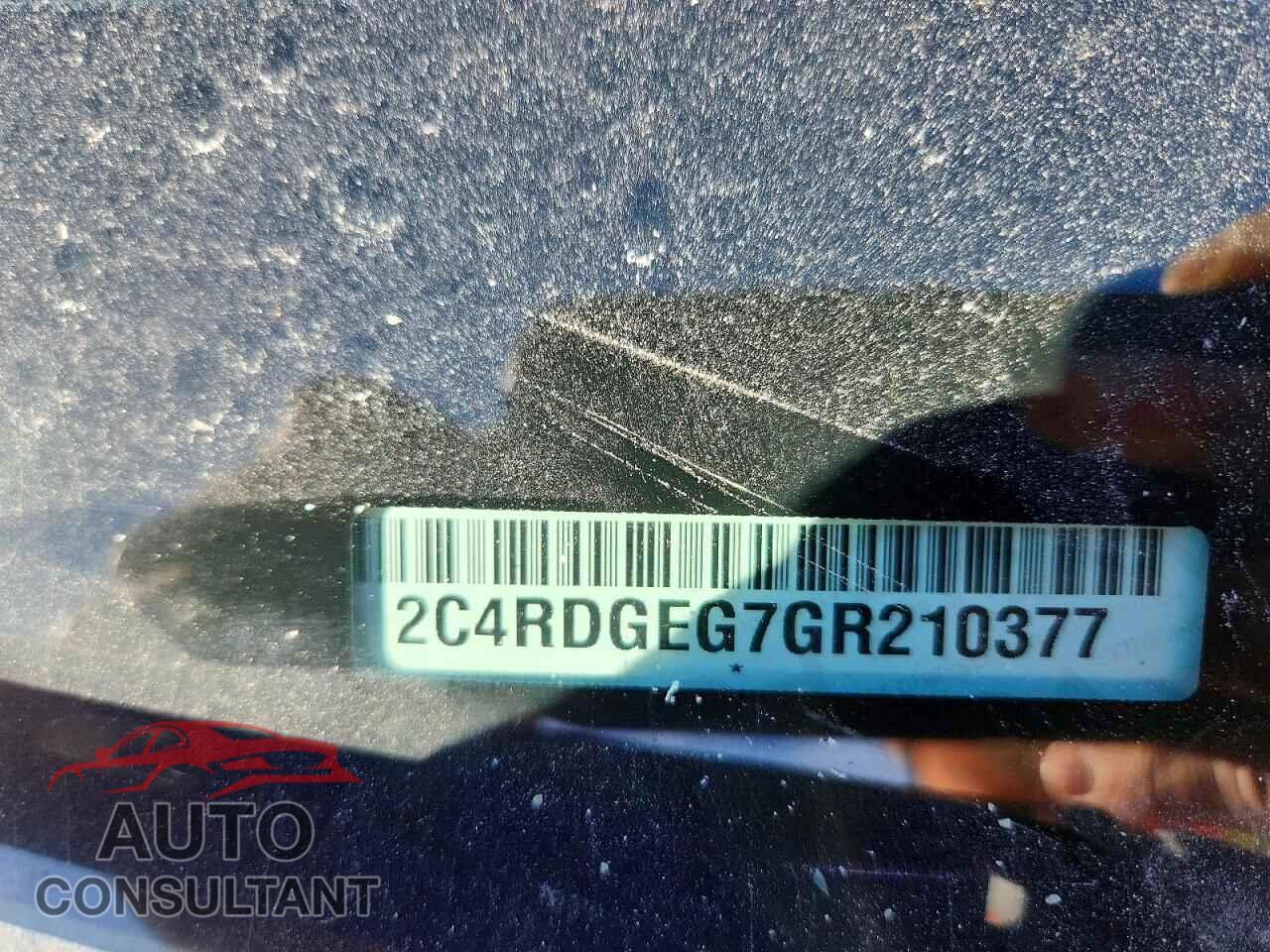 DODGE CARAVAN 2016 - 2C4RDGEG7GR210377