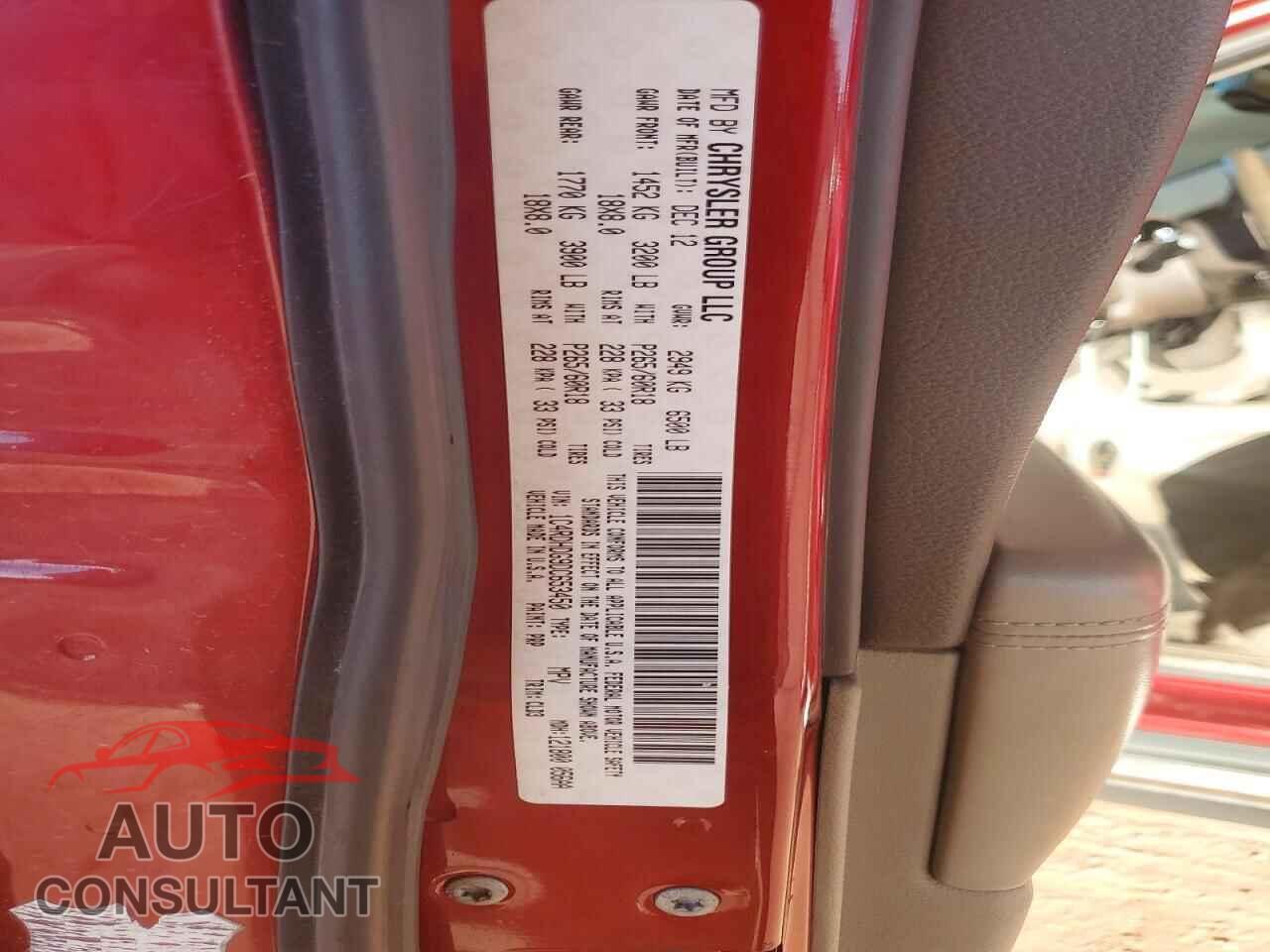 DODGE DURANGO 2013 - 1C4RDHDG9DC653450