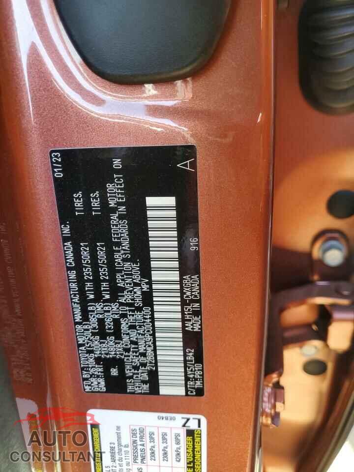 LEXUS RX 350H BA 2023 - 2T2BBMCA9PC004400