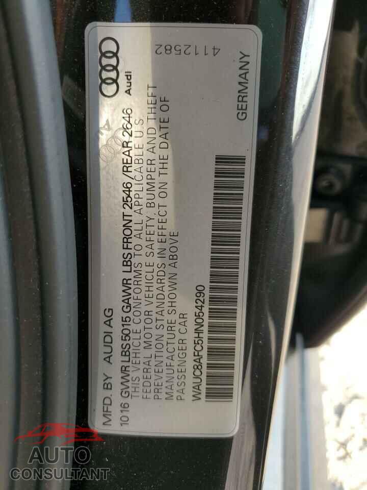 AUDI A6 2017 - WAUC8AFC5HN054290