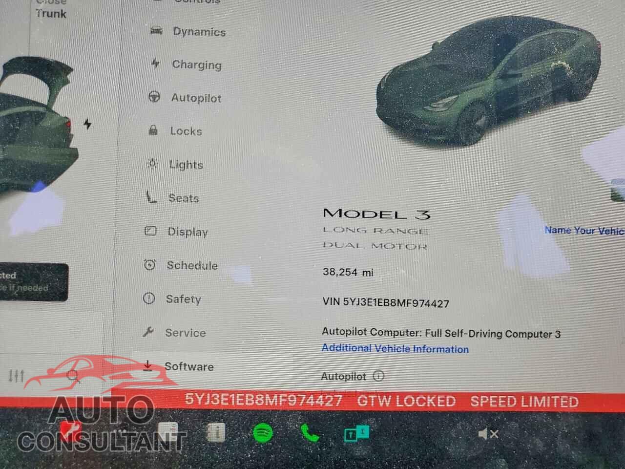TESLA MODEL 3 2021 - 5YJ3E1EB8MF974427