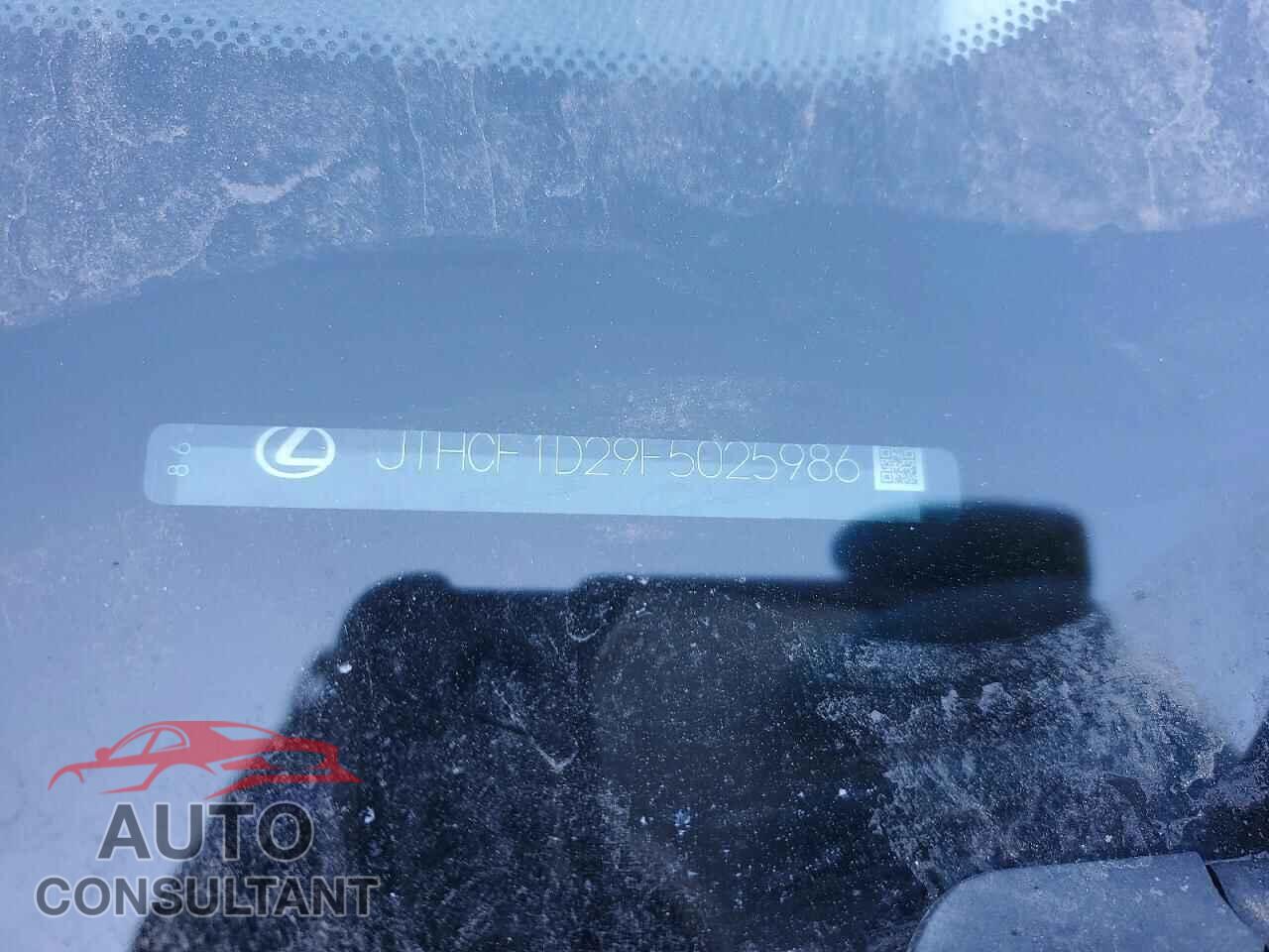 LEXUS IS 2015 - JTHCF1D29F5025986