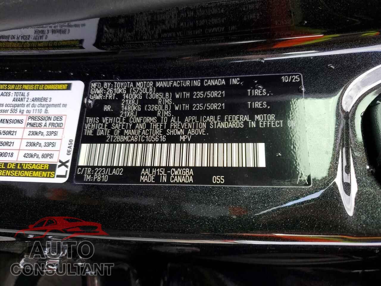 LEXUS UNKNOWN 2026 - 2T2BBMCA8TC105616