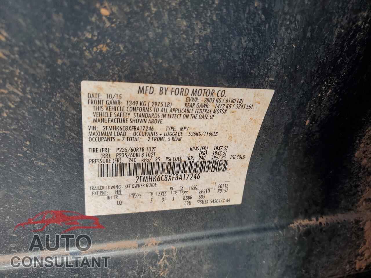 FORD FLEX 2015 - 2FMHK6C8XFBA17246