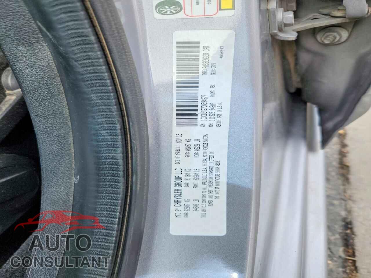 DODGE AVENGER 2013 - 1C3CDZCG7DN594677