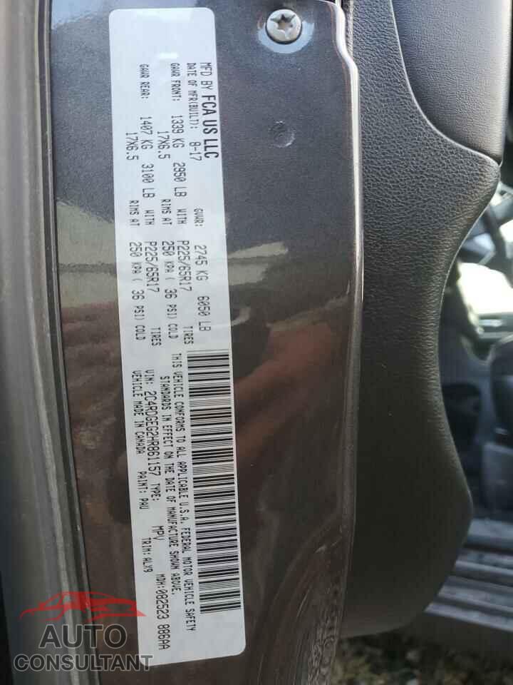 DODGE CARAVAN 2017 - 2C4RDGEG2HR861157